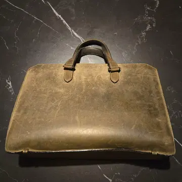 브라운 가죽 토트백