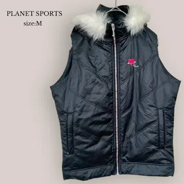 PLANET SPORTS 새상품급 2WAY 다운 베스트 충전솜 블랙