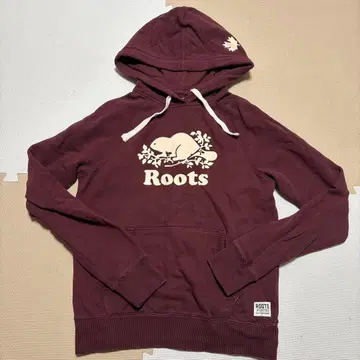 Roots 후드티 S 사이즈 비버 빨간색 속기모