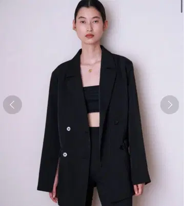 ENOF twill slit jacket black Lsize