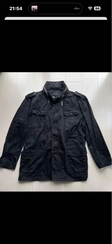 AIRWALK 블랙 밀리터리 자켓 4 L 사이즈