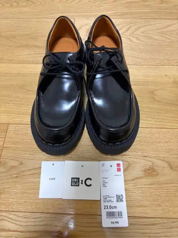미사용 새상품 UNIQLO C 레이스업 슈즈 23cm