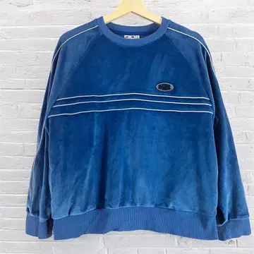 새상품급 엑스걸 xgirl 파랑 래글런 슬리브 트레이닝복 벨로아