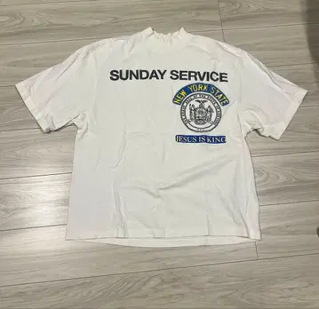 SUNDAY SERVICE T셔츠 화이트 ye 카니예 허리