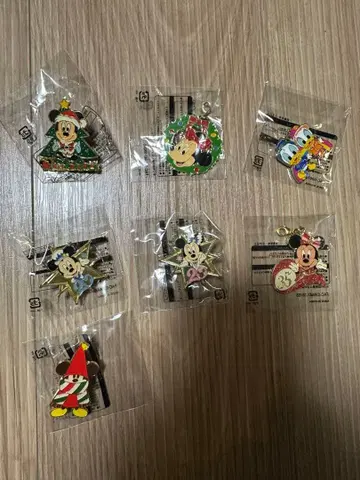 디즈니 핑 배치 참 세트 미키 미니