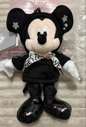 미키 봉제 인형 키링 키체인 Black style5