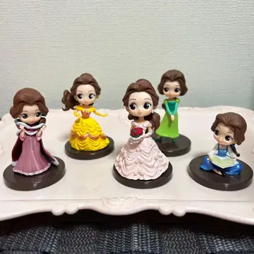 미녀와 야수 벨 Qposket petit 피규어 5체 세트