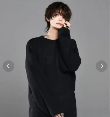 ADRER 푸와모치 니트 블랙 S