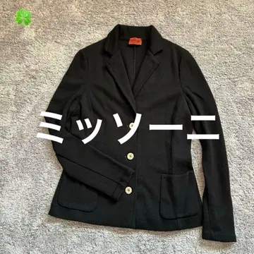 미쏘니 블랙 테일러드 자켓 니트