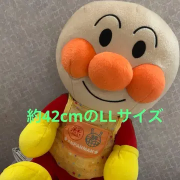 호빵맨 봉제 인형 에이프런 포함 약 42cm