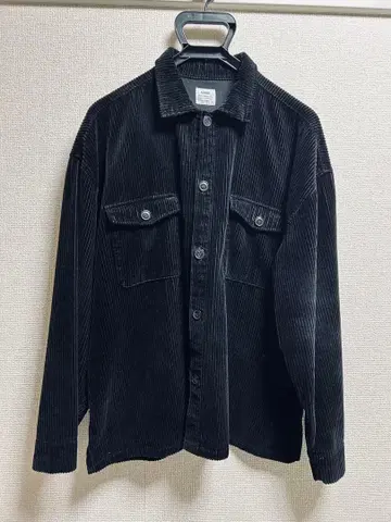 coen 코듀로이 셔츠 자켓 L 블랙