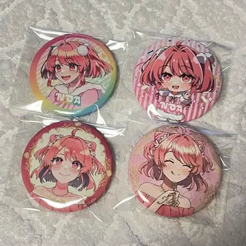 컬러풀피치 캔뱃지 노아 4종 세트 카라피치 푸피파