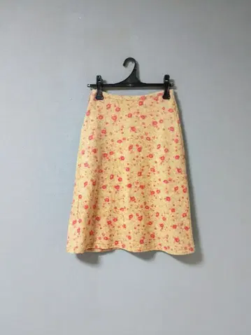 45rpm 꽃무늬 울 스커트