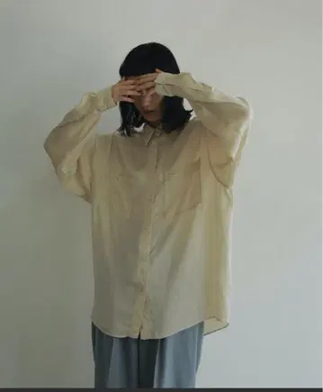 안누케 anuke 새틴 오버 셔츠