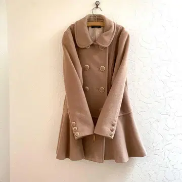 INGNI 코트 플레어 디자인 A라인 더블 버튼 M 사이즈