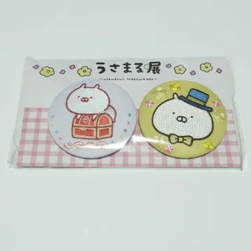 우사마루 우사마루전 입장 혜택 자수 캔뱃지 75mm