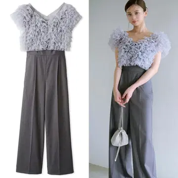 SNIDEL 튤 볼레로 올인원