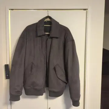 ZARA 스웨이드 퀼팅 봄버 자켓