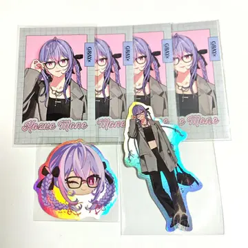 니지산지 코즈에 모네 GRAY x ACCENT 폴라로이드 스티커 세트