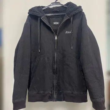 Afends. 지퍼 후드티 보아 자켓 L