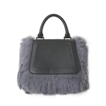 [ 새상품 ] FURFUR 에코 퍼 핸드백 CGRY RWGB231503