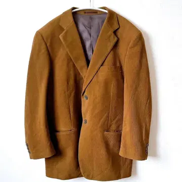 벤사리나 테일러드 자켓 코듀로이 브라운 S 어깨 패드 긴팔 겉옷