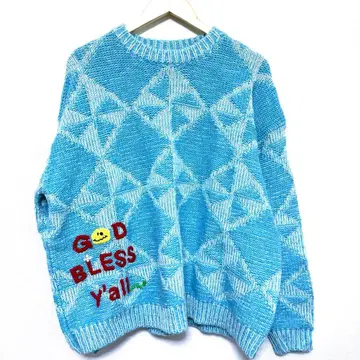 TTT_MSW 퀼트 패턴 니트 M 사이즈