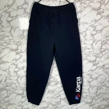 택 포함 Kaepa 케이파 (LL) 속기모 스웨트 팬츠 로고 프린트 블랙