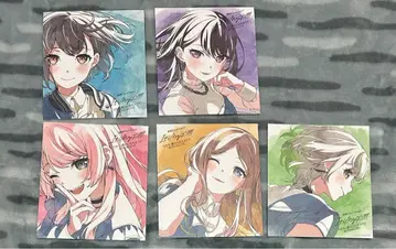 뱅드림 MyGO!!!!! 영화 입장 특전 색지풍 카드 후편 컴플리트