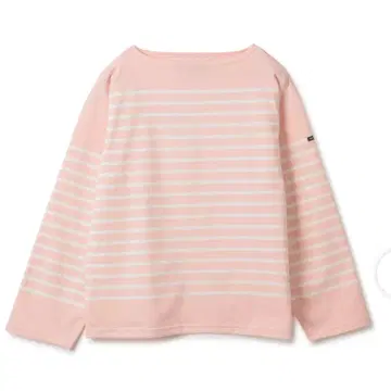 OUTILTORICOT AAST 핑크 스트라이프 긴팔 티셔츠