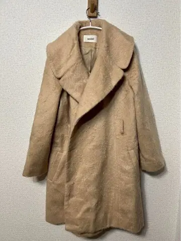 스나이델 오버 사이즈 베이지 코트