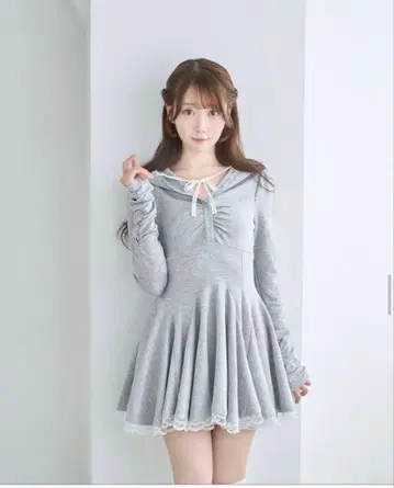 로제 뮤즈 Hoodie OP with short 원피스