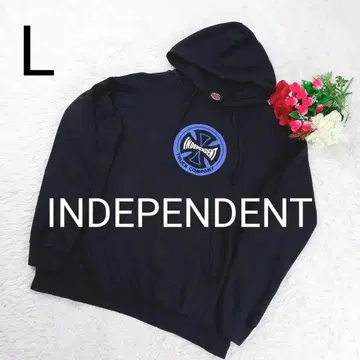 [ 초레어 ] INDEPENDENT 후드티 L 네이비 아이언크로스