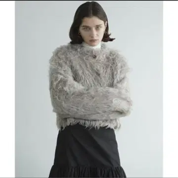 CLANE SHAGGY SHORT KNIT CARDIGAN