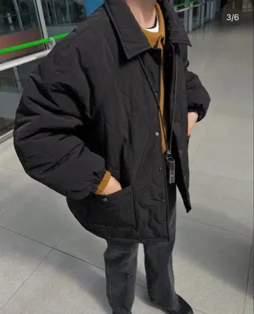 poik 퀼팅 오버 사이즈 자켓