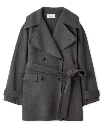 FRAY I.D 울 리버 미들 A라인 코트