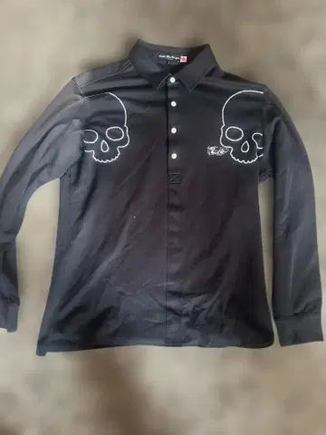 Dance With Dragon 블랙 피케 셔츠 사이즈 3