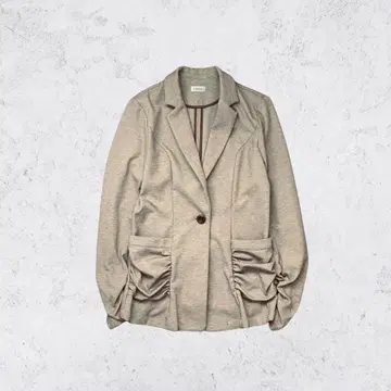 티아라 자켓 베이지 개더 일본제 40 L