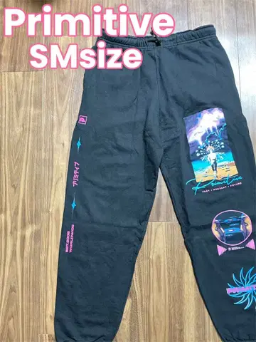 310 Primitive 스웨트 팬츠 남성용 SM 블랙 속기모