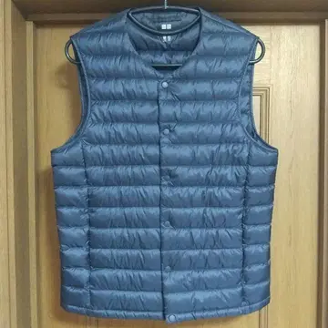 UNIQLO 다운 베스트 네이비 S