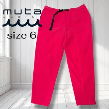 MUTA MARINE 무타 마린 벨트 포함 컬러 팬츠 핑크 6
