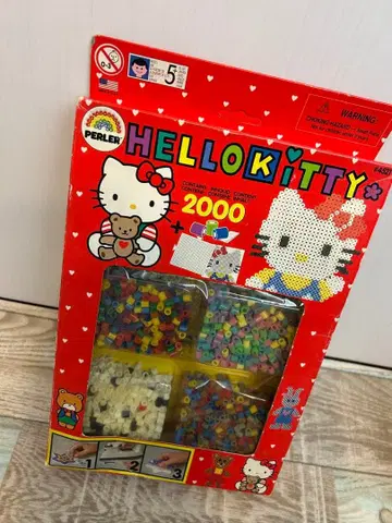 미사용 새상품 made in usa 펄러비즈 세트 헬로키티 키티