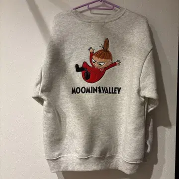 MOOMIN 리틀미 자수 속기모 트레이닝복 M