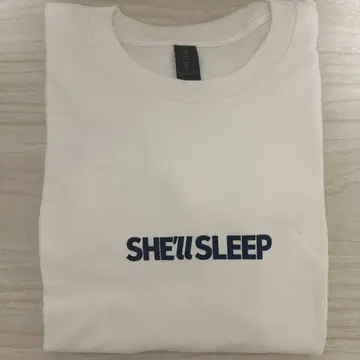 SHE'LL SLEEP 심플 로고 롱T