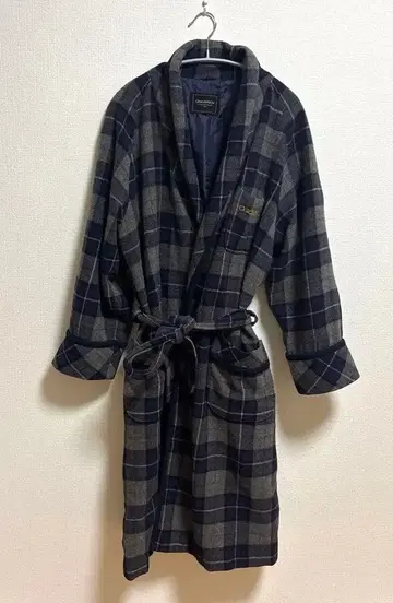 OSCARICH 체크 무늬 로브 M 사이즈
