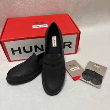 [컨디션 최상] HUNTER 방수 로퍼 리파인드 페니 로퍼 우천 겸용