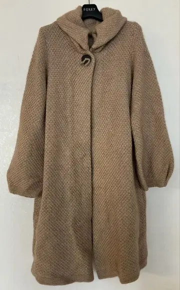 FOXEY 캐시미어 니트 코트