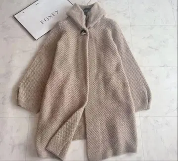 FOXEY 캐시미어 니트 코트