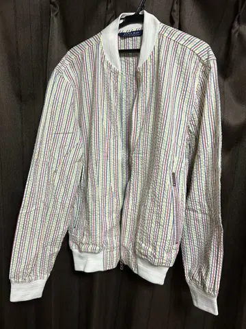 스트라이프 집업 점퍼