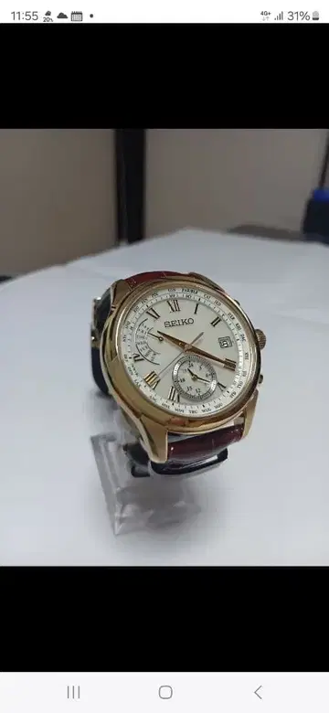 SEIKO 골드 아날로그 손목시계